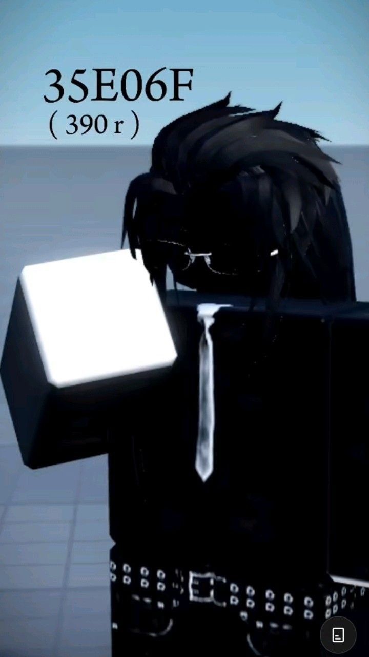 an animated image of a man with black hair