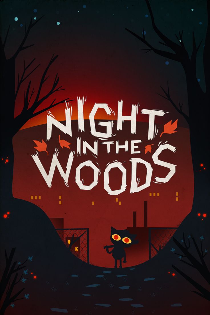 night in the woods poster design