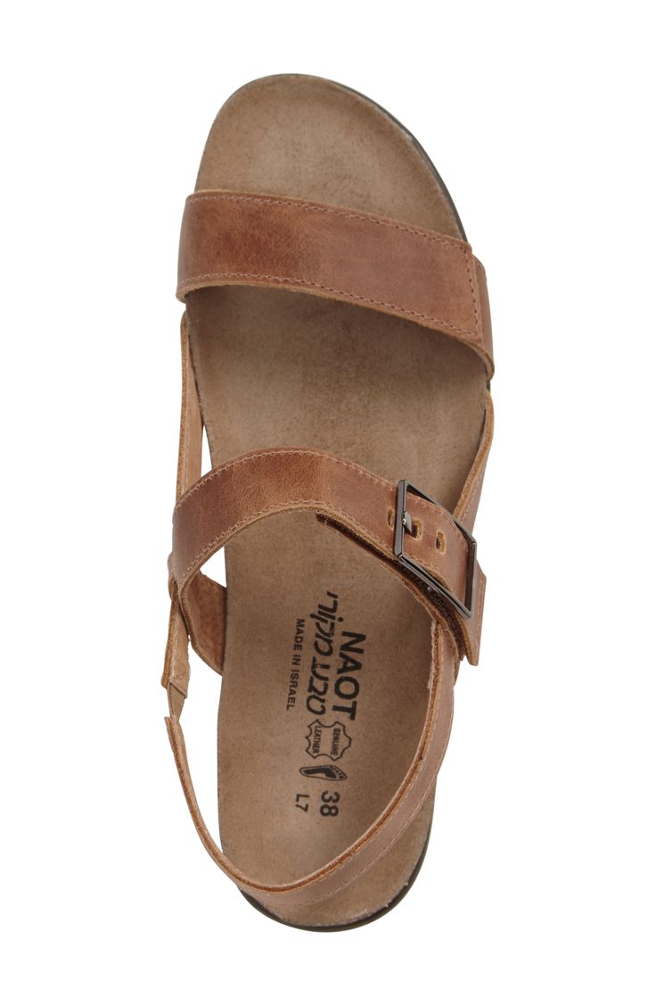 A suede-wrapped footbed made of cork and latex molds to the shape of your foot in this versatile leather sandal, perfect for everyday wear. Style Name:Naot Norah Sandal (Women). Style Number: 5293940_2. Leather Ankle Strap Sandals With Cushioned Footbed, Brown Cork Footbed Sandals With Round Toe, Brown Leather Footbed Sandals With Open Heel, Brown Sandals With Cork-bed Midsoles And Flat Heel, Leather Closed Toe Footbed Sandals With Cork-bed Midsoles, Brown Flat Heel Sandals With Cork-bed Midsoles, Brown Closed Toe Cork Sandals, Leather Footbed Sandals With Heel Loop, Brown Cork Footbed Sandals With Cork-bed Midsoles