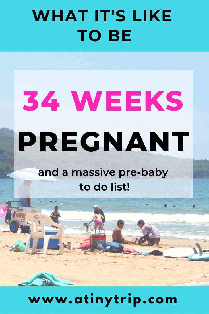 people on the beach with text that reads, what it's like to be 34 weeks pregnant and a massive pre - baby