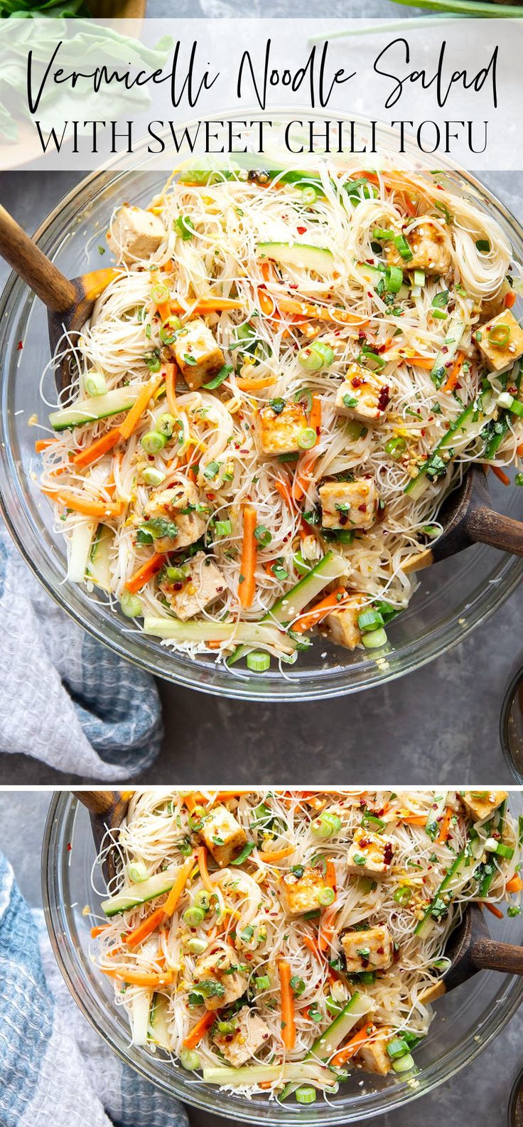 this vegetable noodle salad with sweet chili is the perfect side dish for any meal