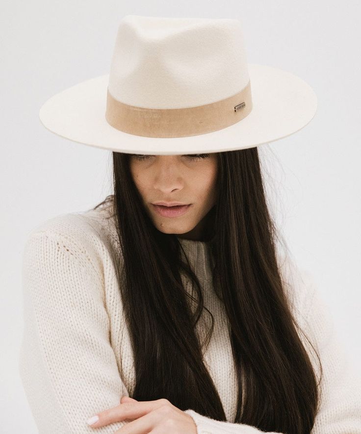 Holly blends two of our most beloved hats into one special silhouette. Miller’s semi-tall fedora crown paired with Monroe’s mid-length upturned brim makes this hat both bold + approachable. Featuring a hand-sewn suede band that’s easy to layer with other accessories. This is a style meant for all hat wearers from novices to pros. Named after our friend Holly, founder of Our Faux Farmhouse, who teamed up with us for this design. Elegant Everyday Hat Band With Flat Crown, Modern Spring Hat With Curved Brim, Modern Spring Hats With Curved Brim, Modern Curved Brim Hats For Spring, Elegant Flat Brim Felt Hat For Everyday, Chic Everyday Hat With Curved Brim, Elegant Everyday Hats For Spring, Elegant Everyday Felt Hat With Flat Brim, Elegant Everyday Spring Hats