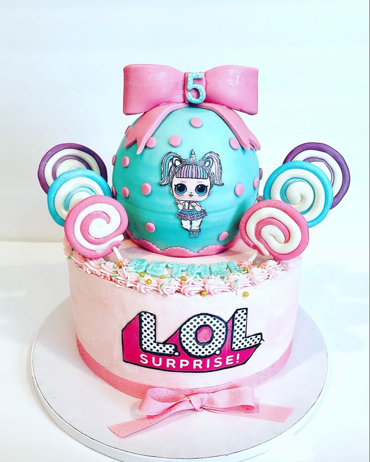 a birthday cake that is decorated with candy