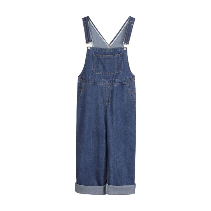 Lasaky - Cute and Stylish Loose-Fit Denim Jumpsuit Design Oversized Overalls, Jumpsuit Design, Womens Summer Jumpsuits, Womens Denim Overalls, Overalls Plus Size, Korean Jeans, Strap Pants, Jumpsuit Fitted, Blue Overalls