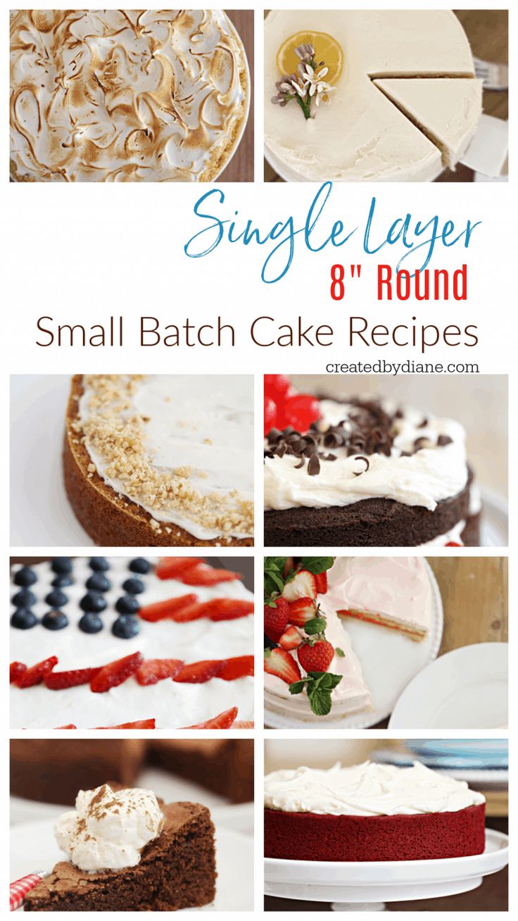 small batch cake recipes for beginners to make with simple layers and no bake