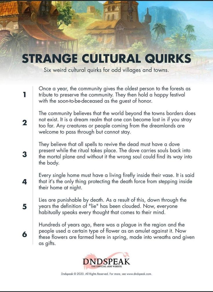 an advertisement for strange cultural quirkss with the caption's description in english