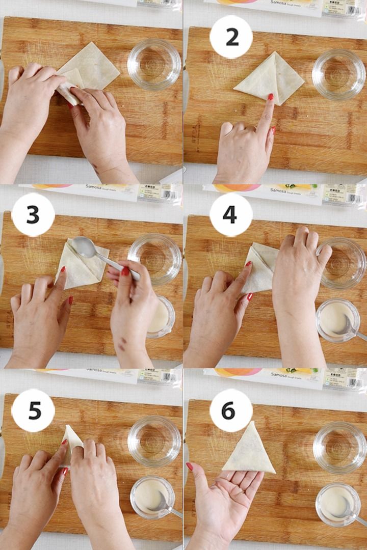 the steps to make paper napkins are shown