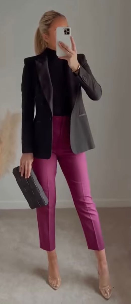 Fall Women Office Outfits, Power Clothes For Women, Bussines Casual Women Outfits Fall, Fall Work Styles For Women, Women Blazer Outfit Business, Rainy Day Professional Outfit For Work, Rehearsal Guest Outfit, Womens Corporate Wear, Business Professional Outfits With Blazer