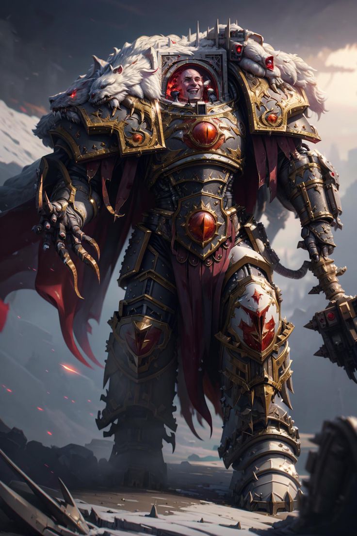 a warhammer standing in front of a mountain