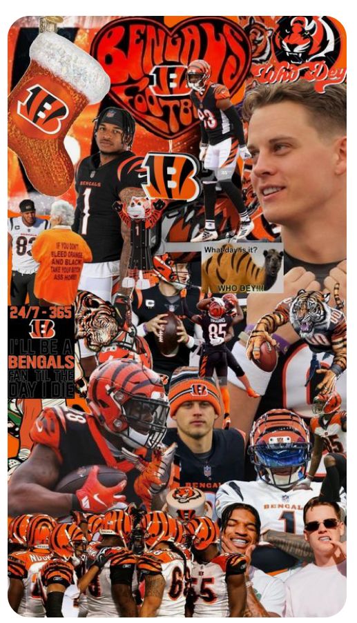 a collage of football players and their team name is shown in the center of this collage