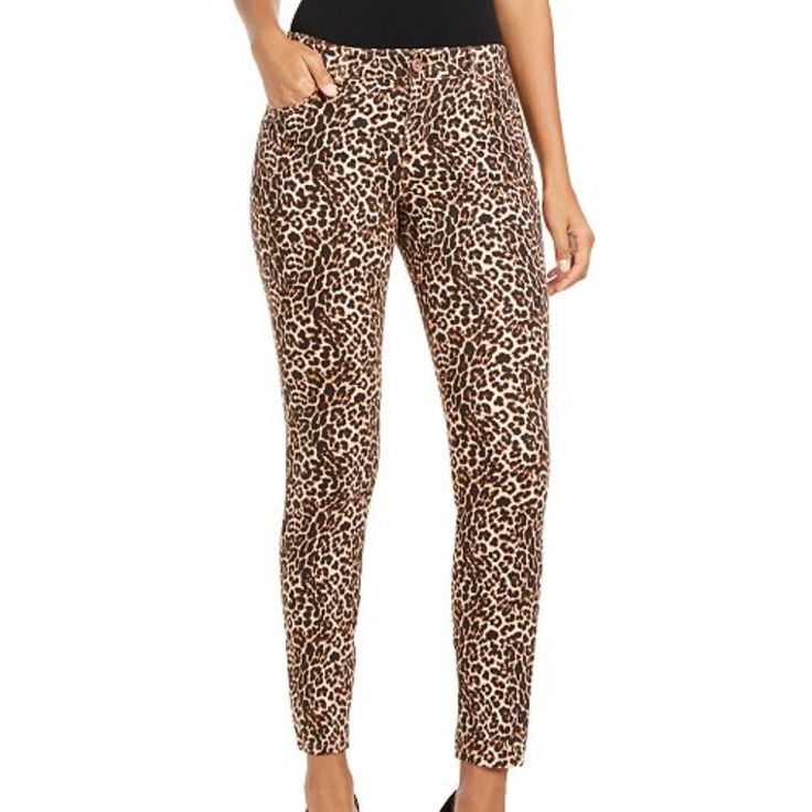 Manufacturer: Inc Size Origin: Us Manufacturer Color: Natural Leopard Suggested Price: $89.50 Condition: New With Tags Fit: Regular Fit Style Type: Casual Pants Collection: Inc Bottom Closure: Button-Zip Fly Waist Across: Inches Inseam: 29 Inches Rise: Inches Hips Across: Inches Leg Opening: Inches Front Style: Back Pockets: Material: 98% Cotton/2% Elastane Fabric Type: Cotton Specialty: Animal Print Fitted Leopard Print Trousers, Spring Stretch Bottoms In Leopard Print, Spring Stretch Leopard Print Bottoms, Spring Leopard Print Stretch Bottoms, Fitted High Waist Leopard Print Bottoms, Fitted High-waist Leopard Print Bottoms, High Waist Stretch Leopard Print Bottoms, Stretch High Waist Leopard Print Bottoms, Stretch Leopard Print Bottoms