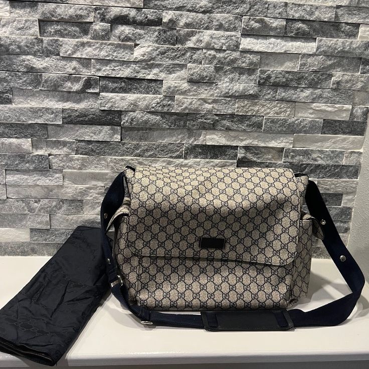 Authentic Gucci Diaper Bag, Comes With Gucci Changing Pad. Gucci Diaper Bag, Gucci Accessories, Changing Pad, Kids Accessories, Blue Gray, Diaper Bag, Limited Time, Blue Grey, Bag Accessories