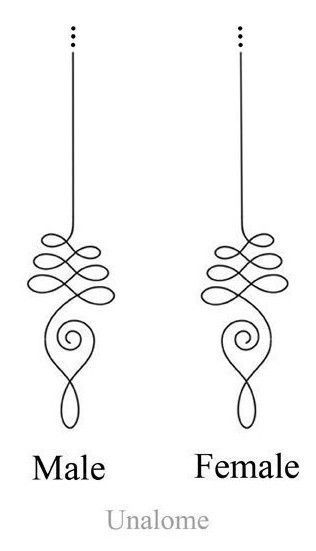 two different types of female and male hooks