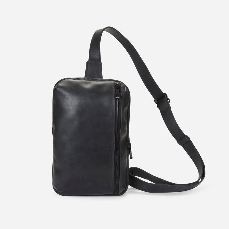 Bale Sling Bag – Parker Clay One Strap Backpack, Number Gifts, Sling Bag Black, Mens Crossbody Bag, Matte Black Hardware, Stunning Landscapes, Leather Sling Bag, Shoulder Sling, Neutral Design