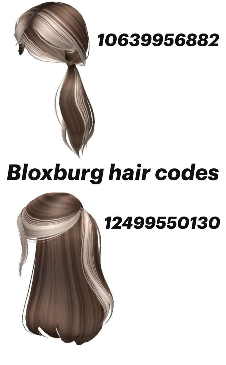 NICE HEIR CODE TRUST ME GET IT ITS SO CUTEEEE Toned Hair Brown, Two Toned Hair Brown, Bloxburg Hair Codes, 2 Tone Hair, Berry Avenue Hair, Brown Hair Id, Roblox Hair Codes, Brown Hair Roblox, Pelo Cafe