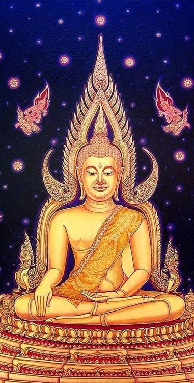 an image of buddha sitting in the lotus position