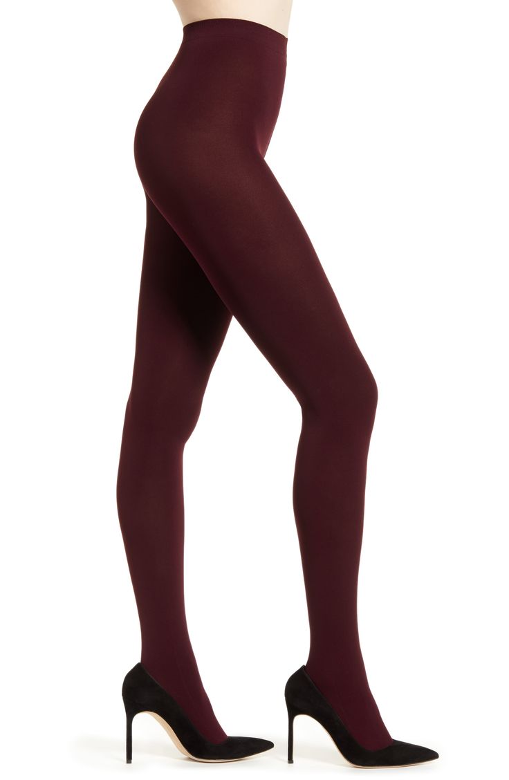 Versatile tights in a pure matte finish are made with flat seams and a wide waistband for long-lasting comfort. Style Name:Falke Pure Matte 100 Opaque Tights. Style Number: 5001154. Burgundy Tights, Barolo Wine, Jimmy Choo Boots, Women's Tights, Thick Tights, Red Tights, Jenny Bird, Crop Blazer, Opaque Tights