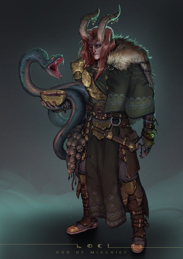 a character from the video game dragon age, holding a snake in his hand and wearing armor