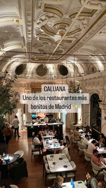 people sitting at tables in a restaurant with the caption's written above them