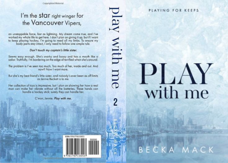 a book cover for play with me featuring an image of a city and the ocean