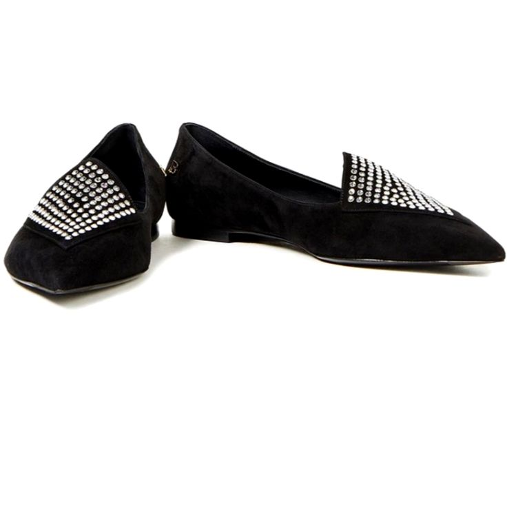 Bnwt. Never Worn Stunning Authentic Balmain Flats. The Sparkle On These Shoes Is Spectacular And Present Your Foot With Elegance And Grace. Jet Black Suede. Logo Detailing On The Back. Slim Pointy Toe. Euro 38 Us 8 But Runs Small More Like A 7.5 Due To The Nature Of The Narrow Point Toe. It's A Stunner! Price Is Negotiable! Comes With Box And Dust Bag Original. Elegant Black Flats With Rhinestones, Elegant Embellished Slip-on Flats, Black Studded Flats For Formal Occasions, Formal Leather Embellished Flats, Formal Embellished Leather Flats, Elegant Embellished Black Flats, Elegant Black Embellished Flats, Elegant Leather Flats With Rhinestones, Elegant Embellished Leather Flats