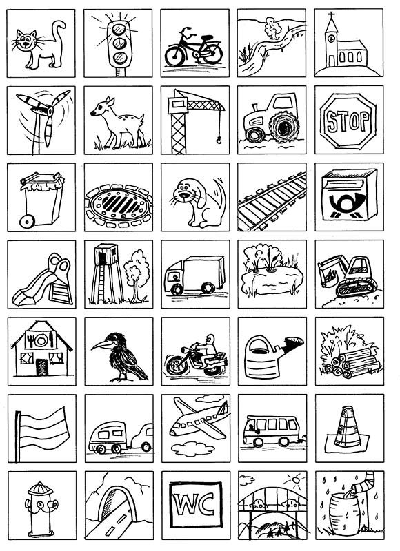 a black and white drawing of different types of things to see in the pictures below