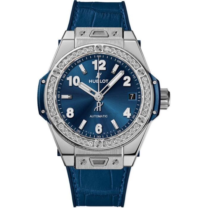 Hublot Big Bang, Hublot Watches, Watches Rolex, Blue Diamonds, Expensive Watches, Authentic Watches, Diamond Quartz, Unisex Watches, Bezel Diamond