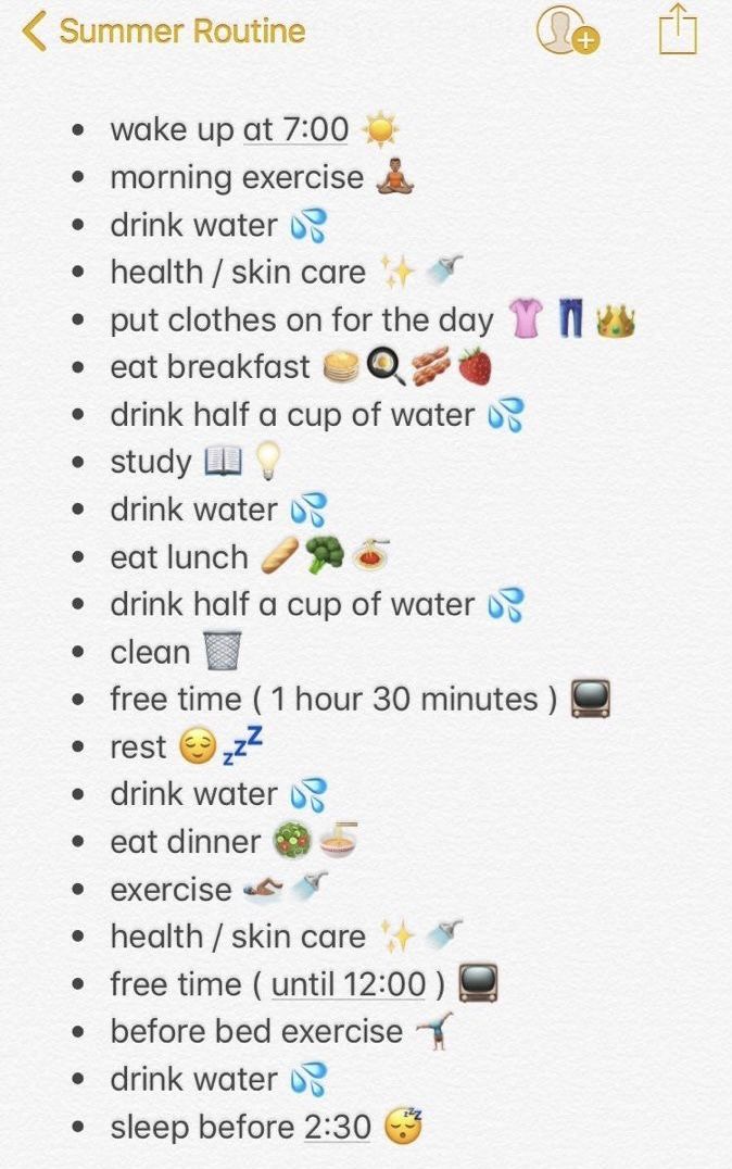 Productive Weekend Routine, Healthy Day Routine, College Morning Routine, School Night Routine, Morning Routines List, Weekend Routine, Productive Weekend, Summer Routine, School Routine For Teens