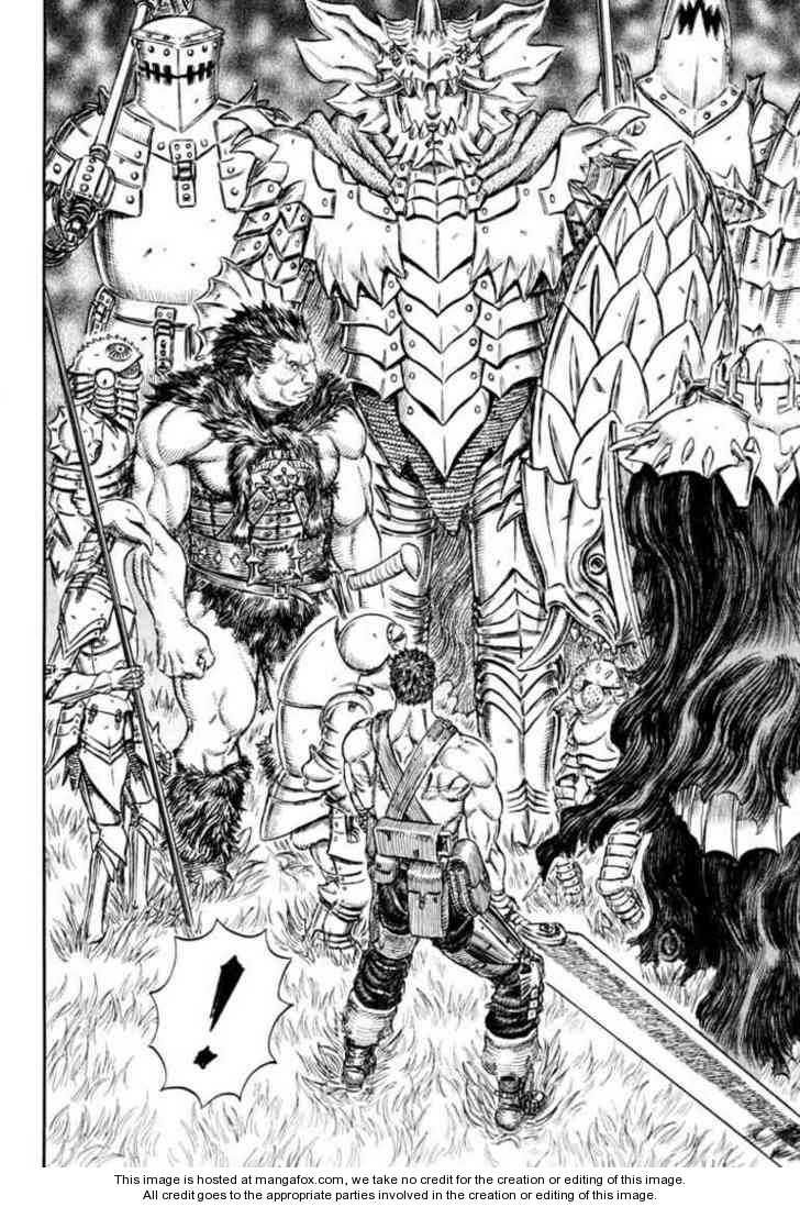 an ink drawing of some characters in front of a giant monster and other monsters with their heads