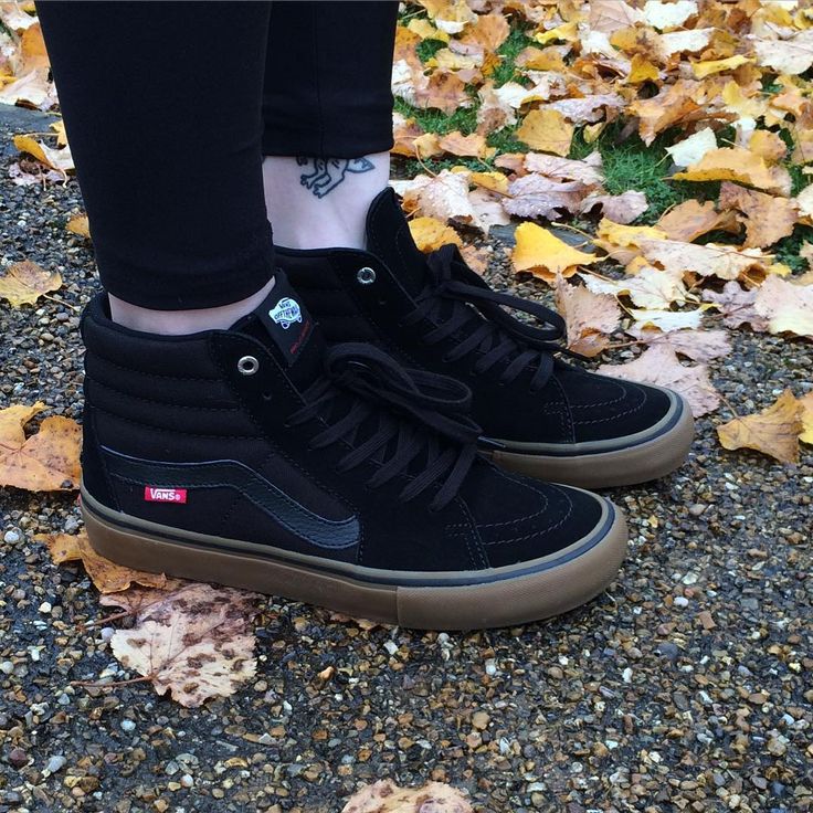 VANS Sk8-Hi Pro "Black Gum" Vans Sk8 Hi Pro, Vans Sk8 Hi Black, Vans Hi, Ankle Sneakers, Nike Style, Apartment Life, Vans Sk8 Hi, Black Gums, High Top Vans