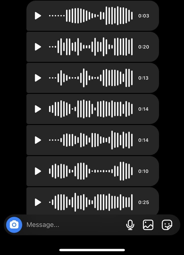 the sound recorder app on an iphone with music notes and other audio recording options highlighted