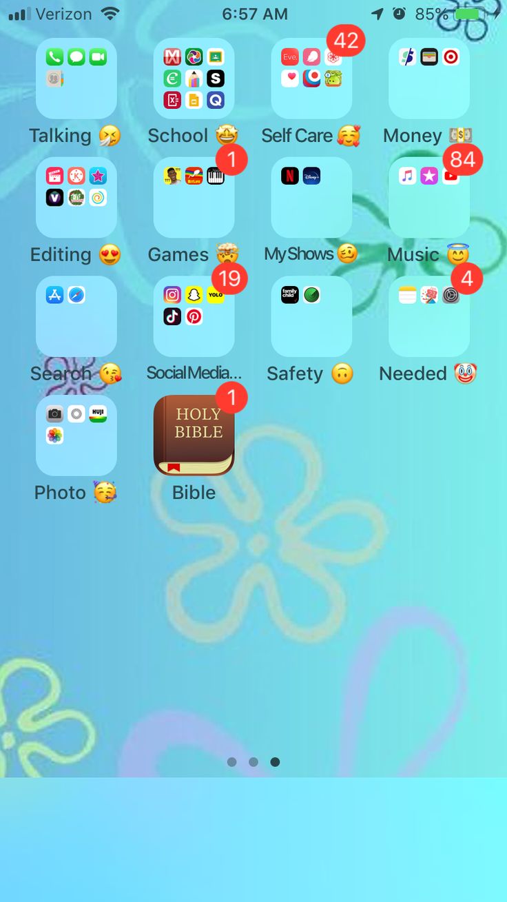 an image of a blue background with many different app icons