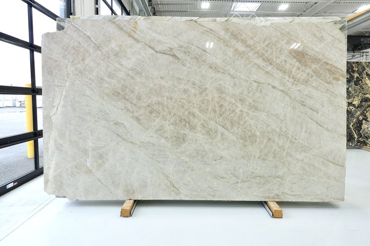 a large marble slab in a warehouse