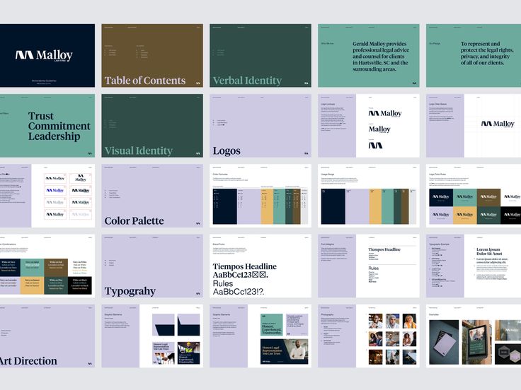 a collage of brochures with different colors