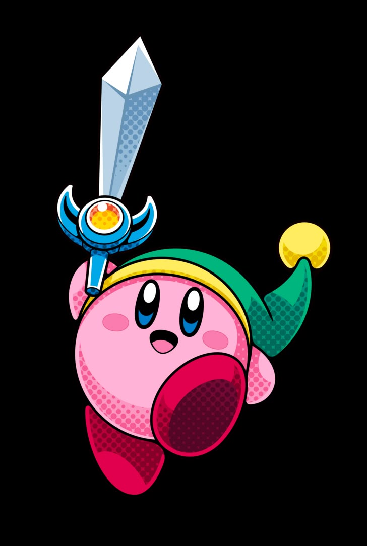 Sword Kirby - Kirby Battle Royale Mini Toile, Kirby Nintendo, Kirby Character, Kirby Art, Images Kawaii, Nintendo Characters, Nintendo Art, Mario Art, Battle Royale