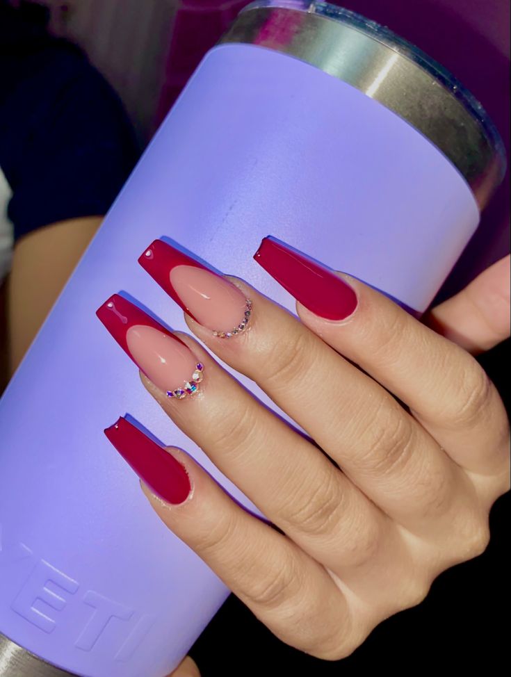 Nagellack Trends, Hello Nails, Red Acrylic Nails, Work Nails, Classy Acrylic Nails, Acrylic Nails Coffin Pink, Long Square Acrylic Nails, Acrylic Nails Coffin Short, Short Acrylic Nails Designs