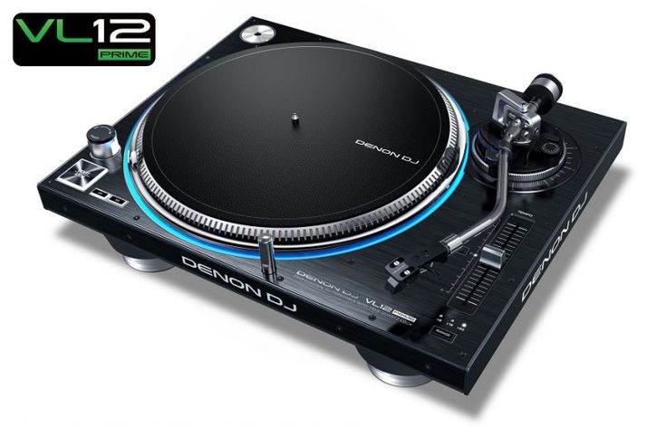 an image of a dj turntable with the name vj 12 prime on it