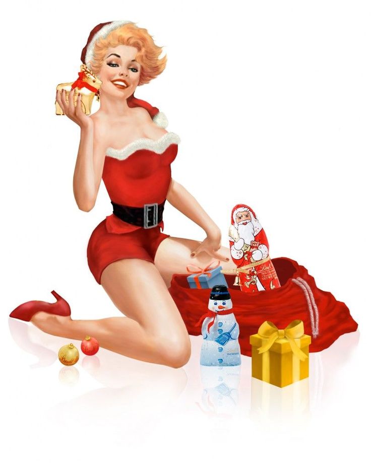 a woman in a santa suit sitting on the floor next to presents