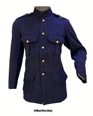 British Blue Wool Patrol Jacket  | eBay King's Crown, Kings Crown, Commonwealth, Blue Wool, Chef's Jackets, Art Collection, Crown, Brass, Wool