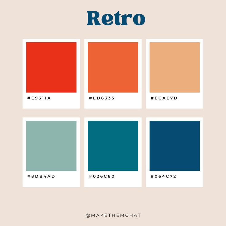 Retro logos Fun Retro Color Palette, Retro Pop Art Color Palette, Retro Colours Palette, Old School Color Palette, 70s Inspired Website Design, Retro Groovy Color Palette, Retro Colour Scheme, Modern Retro Website Design, Retro Colors Palette