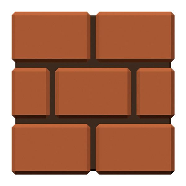 a brick wall made out of brown bricks