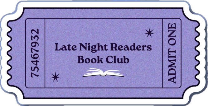 the late night readers book club ticket