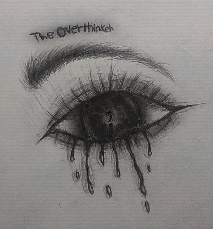 a drawing of an eye with the words, the overthikeh on it