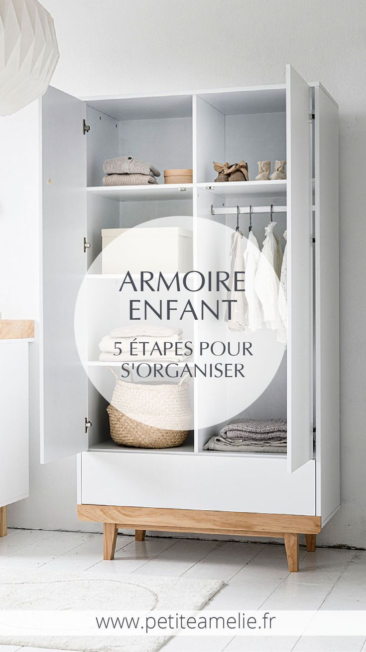 an armoire with the words 5 etapes pour storage