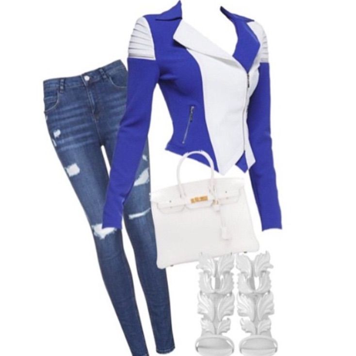 Royal Blue And White Moto Jacket Nwt. Crepe Fabric, Has Stretch, With Structure Shoulder With A Padding And Moto Style . Light Weight. Perfect For Spring ! *Not Forever21. $20 On Merc_ari White Moto Jacket, Sheer Lace Shirt, Orange Bodysuit, White Stripes Shirt, White Lace Blouse, Bohemian Tops, Moto Style, Long Sleeve Pullover Sweater, Blue Crop Tops