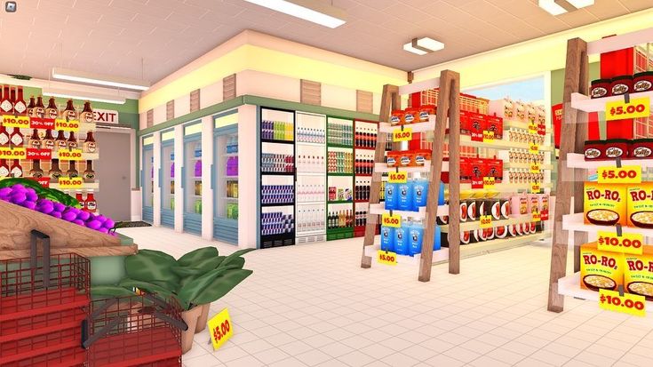 the interior of a grocery store filled with lots of products