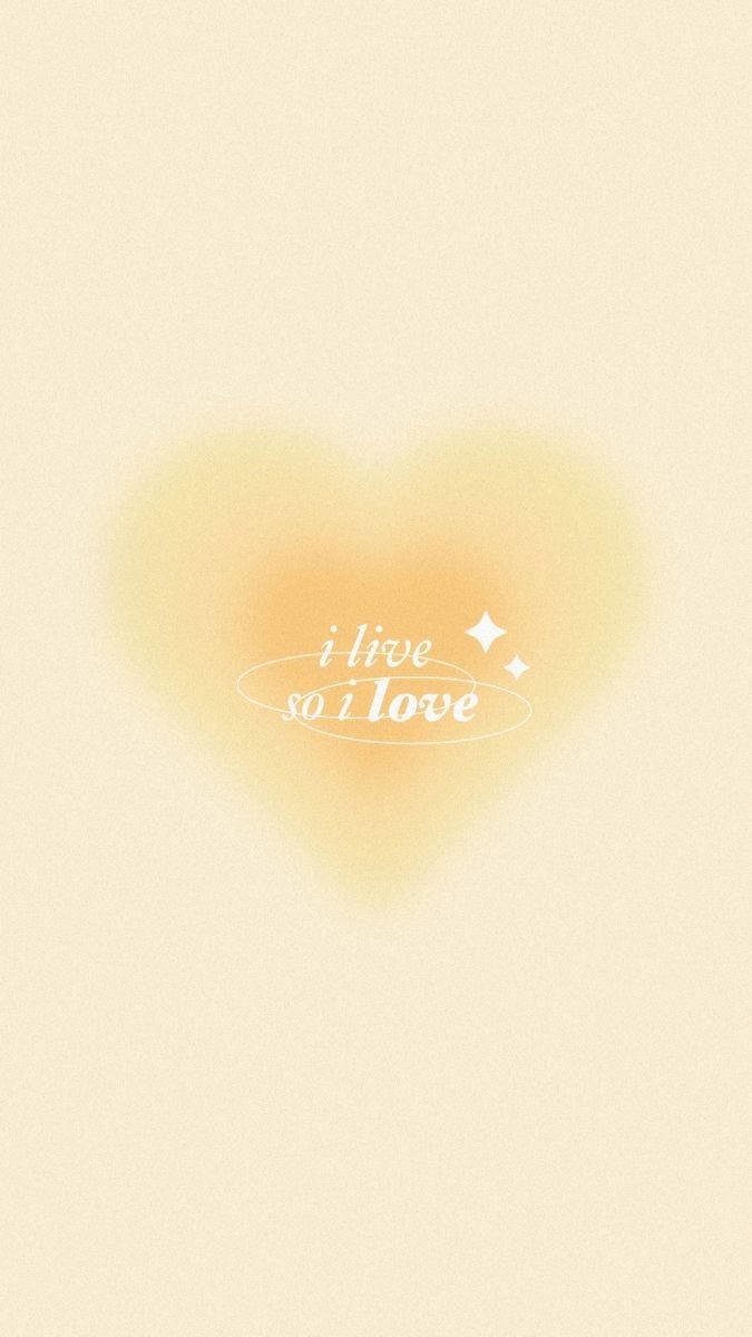 an orange heart with the words i trust so i love it in white lettering on a beige background