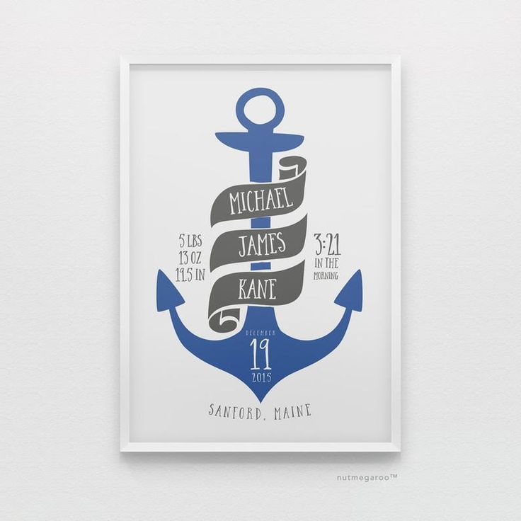 a poster with an anchor and some words on it