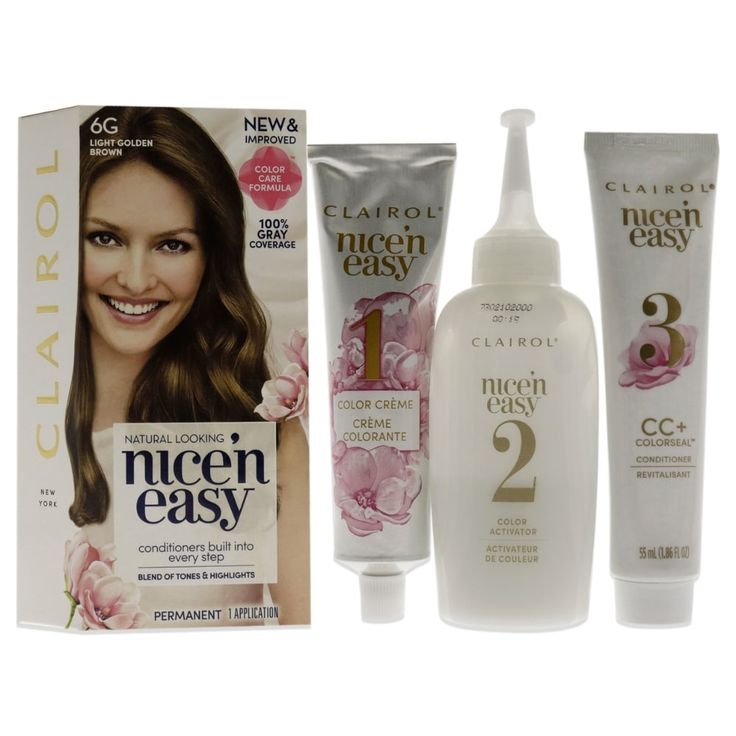 Clairol nicen easy is formulated with the revolutionary me plus hair dye molecule, and provides outstanding permanent color performance. The special formula contains damage-blocking technology. Skin Care Cosmetics, Medium Brown Hair, Hair Color Cream, Medium Blonde, Cool Blonde, Flat Hair, Dull Hair, Saloon Hair, Care Skin