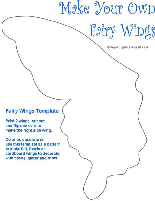 a paper cut out of a woman's face with the words make your own fairy wings